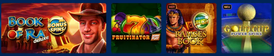 Funktionen und verfügbare Tische ADMIRAL SPORT WETTEN