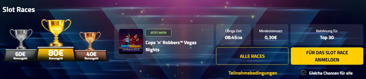 Verfügbare Spielautomaten-Arten bei ADMIRAL SPORT WETTEN
